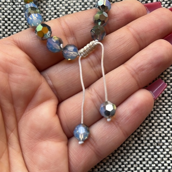 🌙 Y2K Vintage Circa 2006 Iridescent Beaded Tie String Bracelet ✨ - Picture 11 of 17